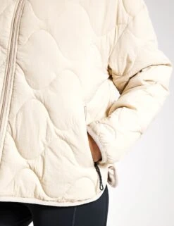 Packaway Quilted Funnel Neck Jacket - Beige -The Sports Edit Store Goodmove QUILTED JACKET 5355A BEI 0026
