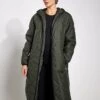 Stormwear Fleece Lined Longline Parka - Dark Olive 2 Stormwear Fleece Lined Longline Parka - Dark Olive -The Sports Edit Store Goodmove Quilted Parka T51 5499 DO DARK OLIVE 0003