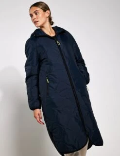 Stormwear Fleece Lined Longline Parka - Midnight Navy -The Sports Edit Store Goodmove Quilted Parka T51 5499 MIDNIGHT NAVY 0012