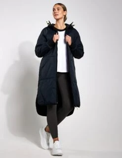 Stormwear Fleece Lined Longline Parka - Black -The Sports Edit Store Goodmove Quilted Parka T51 5783 BLACK 0023