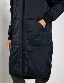 Stormwear Fleece Lined Longline Parka - Black -The Sports Edit Store Goodmove Quilted Parka T51 5783 BLACK 0036
