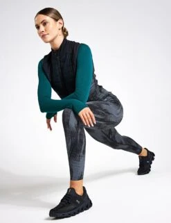 Go Move Reflective High Waisted Gym Leggings - Black -The Sports Edit Store Goodmove REFLECTIVE GO MOVE T51 6455A Black 0001