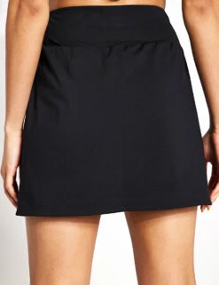 High Waisted Skort - Black -The Sports Edit Store Goodmove SKORT 5978 BLA Black 0006