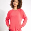 Cotton Rich Crew Neck Sweatshirt - Strawberry -The Sports Edit Store Goodmove SUPERSOFT POCKETSWEAT 5858 ST STRAWBERRY 0031