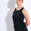 Scoop Neck Racer Back Vest Top - Black -The Sports Edit Store Goodmove Scoop Neck Racer Back Vest Top T515161 Black 0001