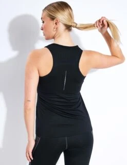 Scoop Neck Racer Back Vest Top - Black -The Sports Edit Store Goodmove Scoop Neck Racer Back Vest Top T515161 Black 0003