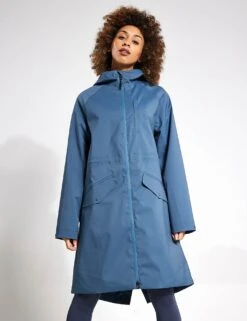 Stormwear Waterproof Hooded Longline Parka - Dark Airforce -The Sports Edit Store Goodmove WATERPROOF PARKA 5334A DARK AIRFORCE 0023