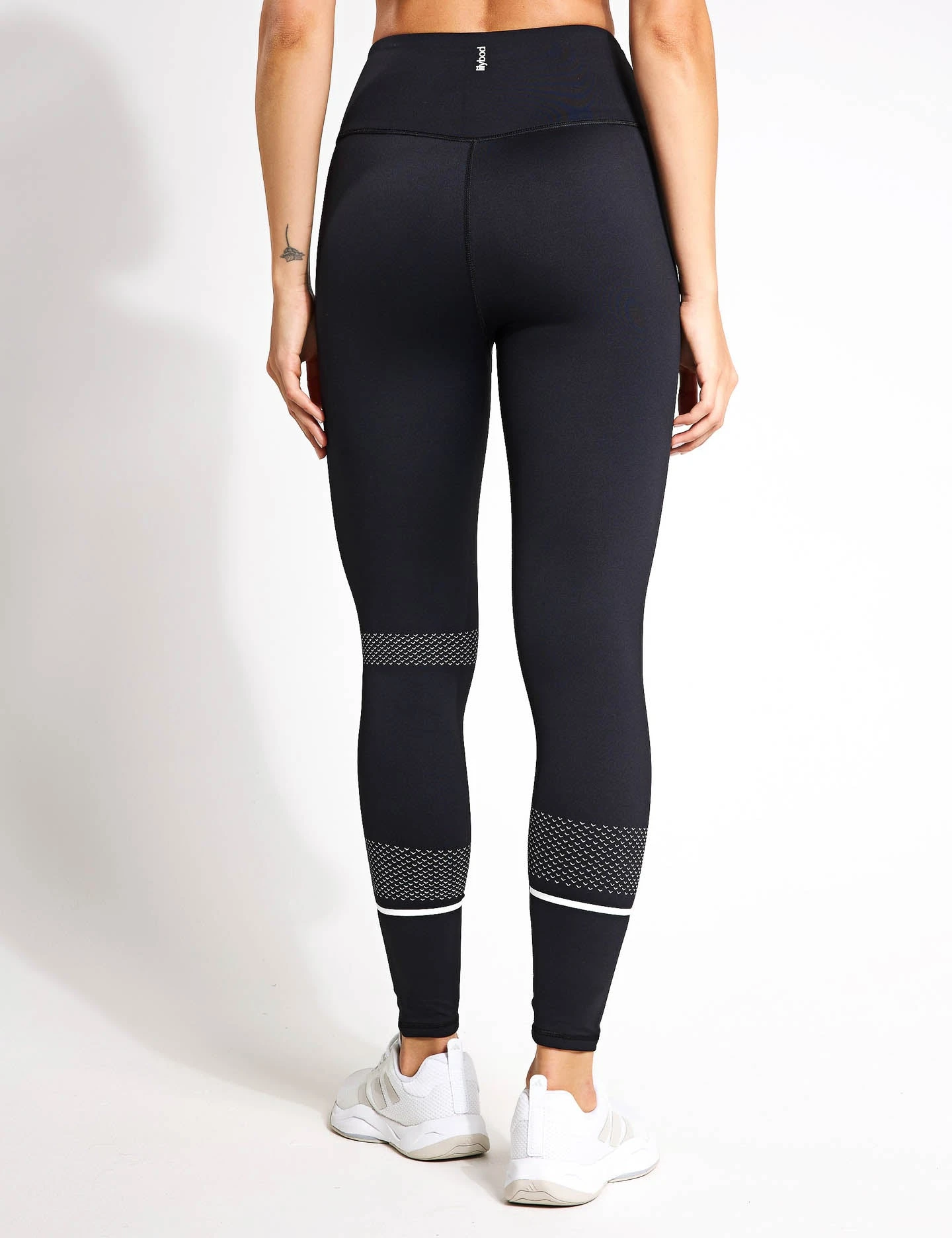 Activate Full Length Legging - Black/White 4 Activate Full Length Legging - Black/White - Image 2