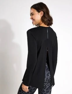 Kendall Long Sleeve Top - Black -The Sports Edit Store LILYBOD KENDALL long sleeve tee Black LT88 C23 BL 0018
