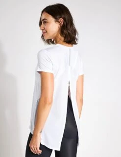 Kendall Tee - White -The Sports Edit Store LILYBOD KENDALL short sleeve tee White LT82B C23 WT 0021