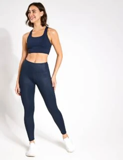 Zephyr Legging - Navy Blue High Shine 9 Zephyr Legging - Navy Blue High Shine -The Sports Edit Store LILYBOD ZEPHYR legging Navy Blue High Shine LL91 C23 NHS 0002