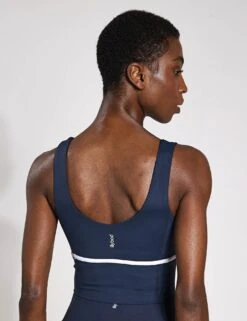 Ava Sports Bra - Navy/White -The Sports Edit Store Lilybod AVA Sports Bra Navy White LC72 NB 0003