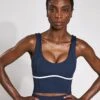 Ava Sports Bra - Navy/White 2 Ava Sports Bra - Navy/White -The Sports Edit Store Lilybod AVA Sports Bra Navy White LC72 NB 0004