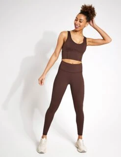 Astrid Full Length Legging - Oak -The Sports Edit Store Lilybod Astrid Full Length Legging LL61 C21 OK Oak 0001