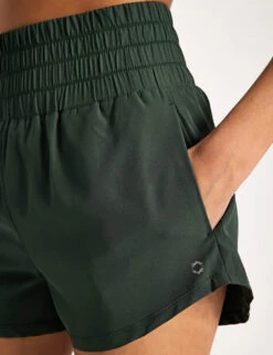 Bronte Running Short - Deep Green -The Sports Edit Store Lilybod BRONTE Running Short LZS33 DG Deep Green 0007