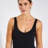 Daisy Sports Bra - Black -The Sports Edit Store Lilybod Daisy Long Line Sports Bra LC72 B Black 0005