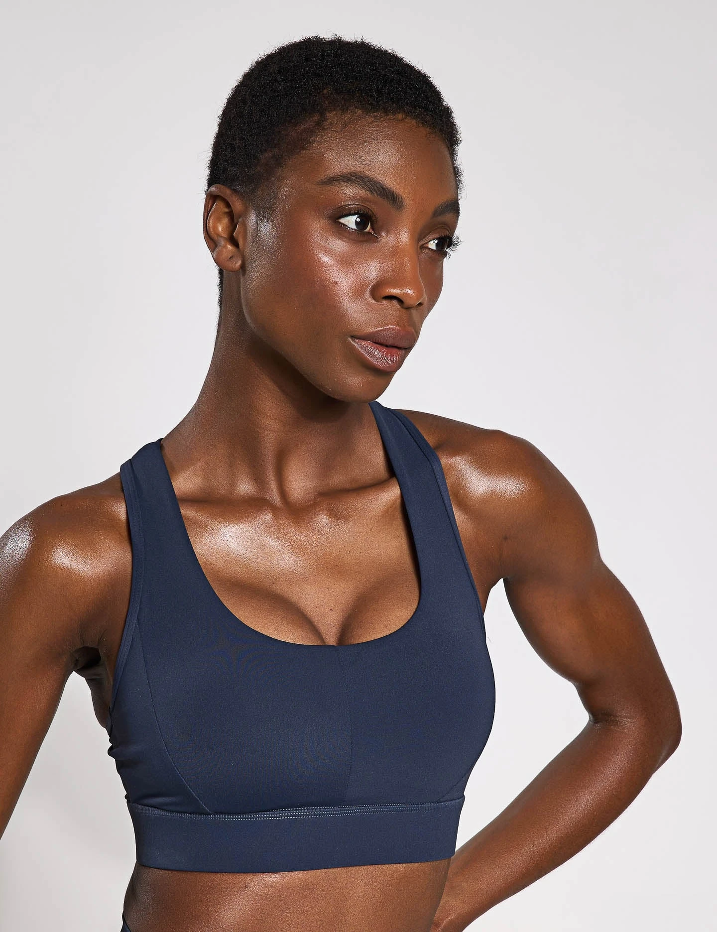 Frankie Cloud-Core Sports Bra - Navy Blue 4 Frankie Cloud-Core Sports Bra - Navy Blue - Image 2