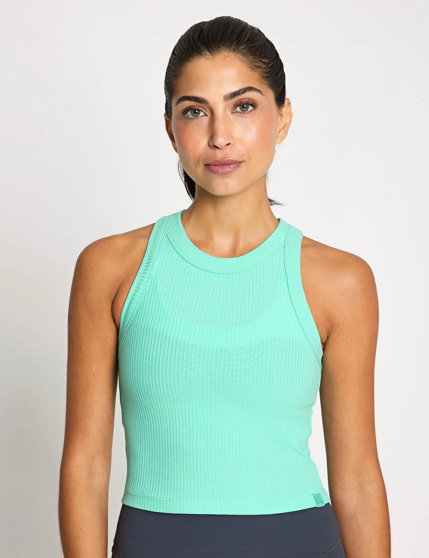 Harmony Ribbed Tank - Teal 3 Harmony Ribbed Tank - Teal