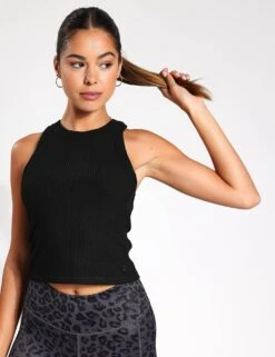 Harmony Tank Top - Black Rib