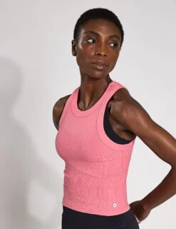 Harmony Ribbed Tank - Strawberry