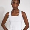 Jodie Tank - White -The Sports Edit Store Lilybod JODIE Tank White LC131 WT 0002
