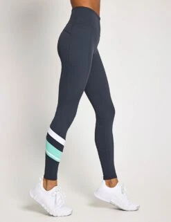 Limitless Legging - Charcoal/Teal -The Sports Edit Store Lilybod LIMITLESS Legging LL139 CHT Charcoal Teal 0001