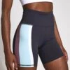 Limitless Short - Charcoal With Pale Blue -The Sports Edit Store Lilybod LIMITLESS Short Charcoal with Pale Blue LS34 CH BB 0001