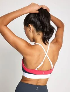 Limitless Sports Bra - Charcoal/Coral -The Sports Edit Store Lilybod LIMITLESS Sports Bra LC103 CHR Charcoal coral 0032