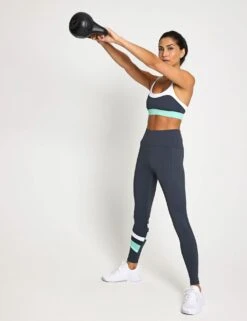 Limitless Sports Bra - Charcoal/Teal 11 Limitless Sports Bra - Charcoal/Teal -The Sports Edit Store Lilybod LIMITLESS Sports Bra LC103 CHT Charcoal Teal 0019