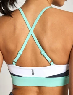 Limitless Sports Bra - Charcoal/Teal 10 Limitless Sports Bra - Charcoal/Teal -The Sports Edit Store Lilybod LIMITLESS Sports Bra LC103 CHT Charcoal Teal 0037