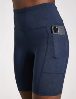 Lottie Bike Short - Navy Blue -The Sports Edit Store Lilybod LOTTIE Bike Short Navy Blue LS31 NB 0019