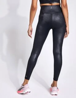 Limit High-Shine Legging - Animal Black -The Sports Edit Store Lilybod Limit High Shine legging LL139 BLP High Shine Animal Black 0003