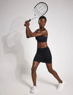 Maya Skirt - Black 9 Maya Skirt - Black -The Sports Edit Store Lilybod MAYA Skirt Black LSK02 BL 0002