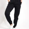 Millie Slim Fleece Track Pant - Black -The Sports Edit Store Lilybod MILLIE SLIM FLEECE TRACKPANT LL88 BL Black 0002