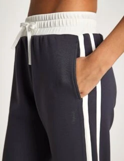 Nikki Wide Leg Jogger - Charcoal -The Sports Edit Store Lilybod NIKKI Wide Leg Jogger LL186 DGW Deep Green stripe 0025