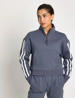 Rihanna Stripe Sweat - Charcoal