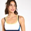 River Sports Bra - Navy Blue/Lime/Army 2 River Sports Bra - Navy Blue/Lime/Army -The Sports Edit Store Lilybod River Sports Bra LC35 WBB White Navy Bright Blue 0001