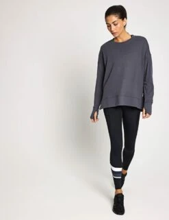 Shelby Sweat - Charcoal -The Sports Edit Store Lilybod SHELBY Sweat LT114 CH Charcoal 0010