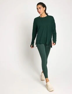 Shelby Sweat - Deep Green -The Sports Edit Store Lilybod SHELBY Sweat LT114 DG Deep Green 0008