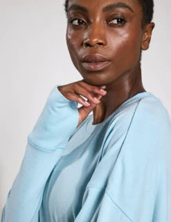 Shelby Sweat - Light Blue -The Sports Edit Store Lilybod SHELBY Sweat Light Blue LT114 LL 0005