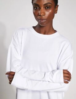 Shelby Sweat - White 12 Shelby Sweat - White -The Sports Edit Store Lilybod SHELBY Sweat White LT114 WT 0005