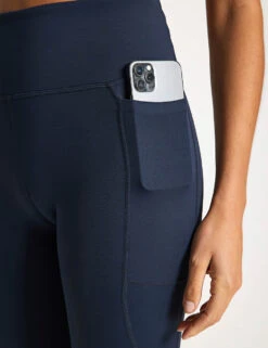 Zoe Air-Core Full Length Legging - Navy Blue -The Sports Edit Store Lilybod ZOE Air Core pocket legging LL98 NB Navy Blue 0021