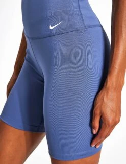 Nike Dri-FIT One 7" Biker Shorts - Diffused Blue/White -The Sports Edit Store NIKE Dri Fit One 7 Inch Biker Shorts dv9022 Diffused Blue 0004