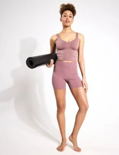 Nike Alate Bra Tank - Smokey Mauve/White -The Sports Edit Store NIKE alate bra tank mauve white fn0543 208 FN0543 208 S 0020