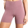 Nike Zenvy High Waisted 5" Biker Shorts - Smokey Mauve/Black 2 Nike Zenvy High Waisted 5" Biker Shorts - Smokey Mauve/Black -The Sports Edit Store NIKE zenvy hw 5in biker shorts mauve black fn3156 208 FN3156 208S 0548