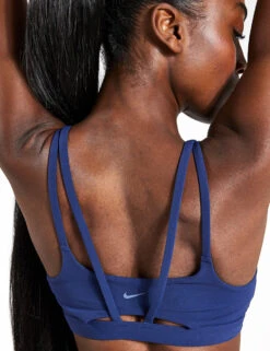 Nike Alate Trace Bra - Midnight Navy/White -The Sports Edit Store Nike Alate Trace Bra do6608 410 Navy White 0015 d17c2954 db70 41d6 af45 27821e4c699c
