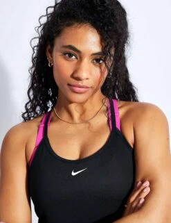 Nike Dri-FIT One Elastika Women's Training Tank - Black/White -The Sports Edit Store Nike Dri FIT One Elastika Tank dd4941 010 Black White 0018