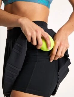 NikeCourt Advantage Dri-FIT Pleated Tennis Skirt - Black -The Sports Edit Store Nike NikeCourt Advantage Dri FIT Pleated Tennis Skirt Black FZ6512 010S 0029
