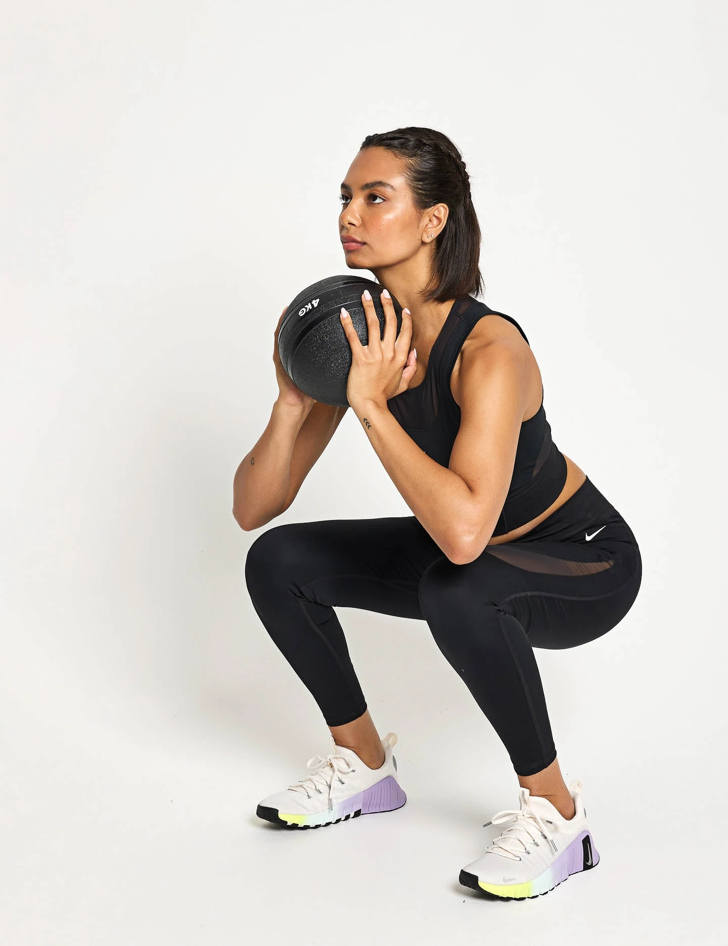 Nike Pro Sculpt High Waisted Full-Length Leggings - Black/White 8 Nike Pro Sculpt High Waisted Full-Length Leggings - Black/White - Image 6