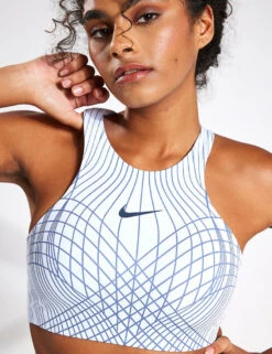 Nike Swoosh Phoenix Sports Bra - Blue Tint/Diffused Blue -The Sports Edit Store Nike Swoosh Phoenix Sports Bra dv9994 423 Blue 0044